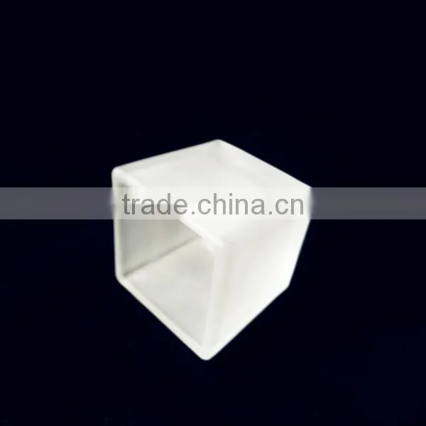Mini Square Shaped Frosted Glass Candle Wax Jar /candle Holder photo-5