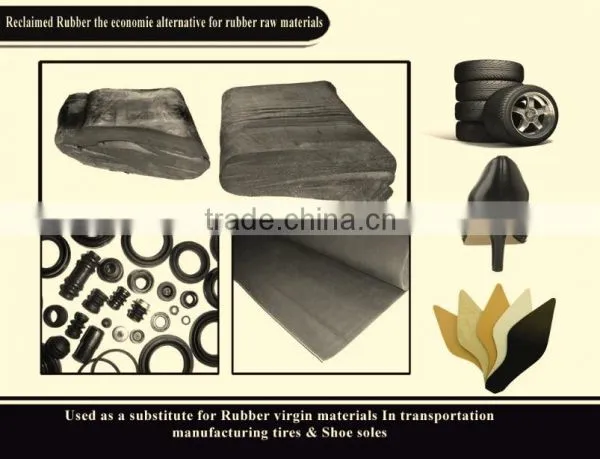 Reclaimed Rubber From Whole Truck Tires