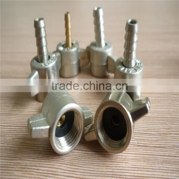 High Performance Swivel With Hose Barb Size of 1/4" ,brass Fittings for Water,brass or Iron Body With Nickle Planted photo-2