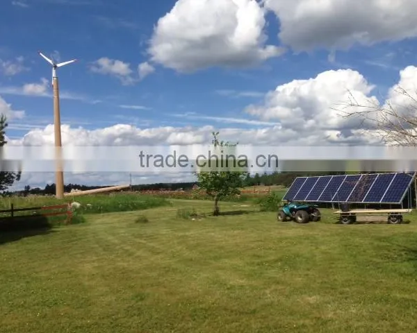 2KW,3KW,5KW,10KW,20KW,30KW Home Wind and PV Solar Panel Hybrid Power System photo-4