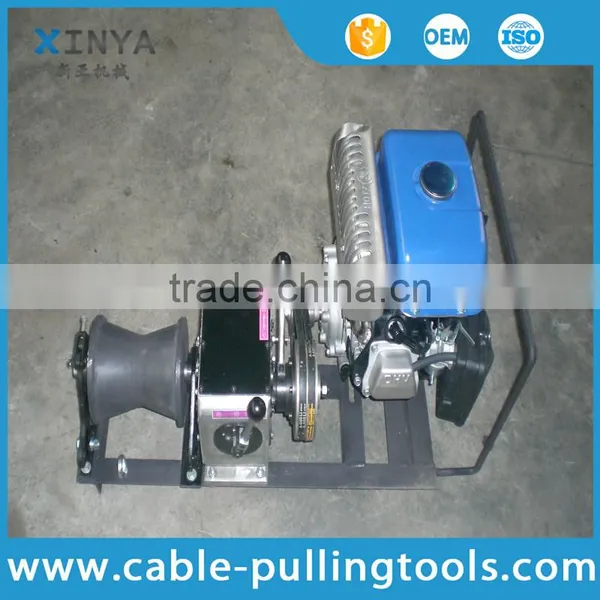 Winch Manufacturer 1 Tons Cable Winch HONDA/YAMAHA Engine for Power Construction photo-3