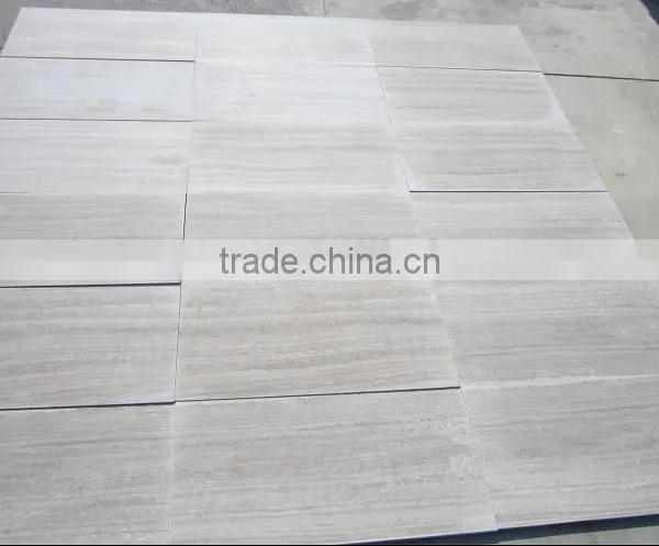 White Wood Grain Wood Marble Interior Wall Cladding photo-6