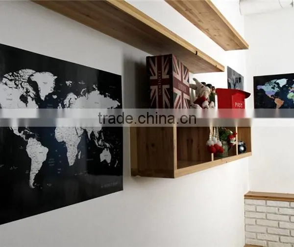 Personalized Scratch-off World Map Poster Travel Indigo Blue Travel Fashion Map photo-4