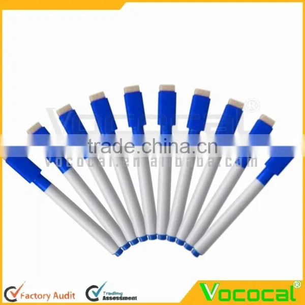 10 Pcs Rewritable White Board Dry Erase Markers Pens With Eraser Cap photo-6