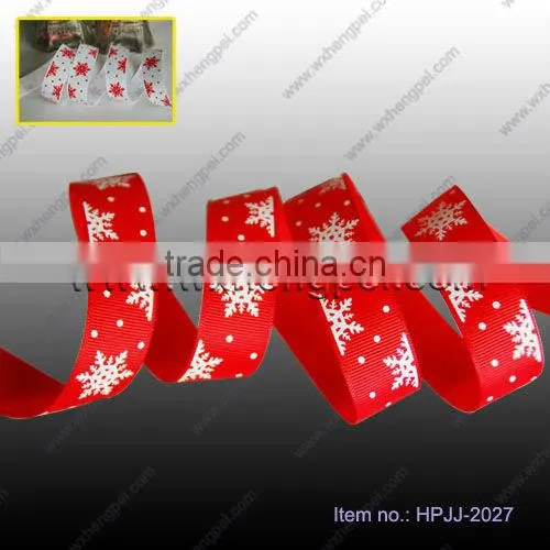 Christmas Ribbon Decoration Gift, Satin Ribbon, Christmas Pattern Ribbon