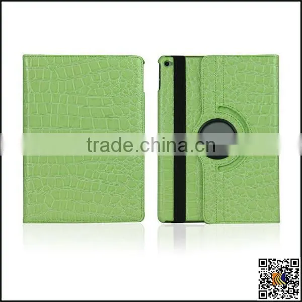 Crocodile Pattern Leather Case Flip Leather Case Protective Whirl Covers for Ipad Air2 photo-3