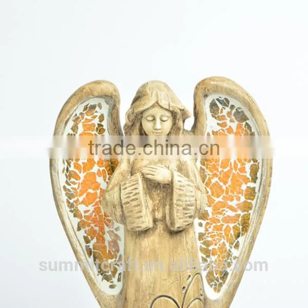 Resin Wing Angel Figurine Statues Catholic Religious Items Wholesale photo-3