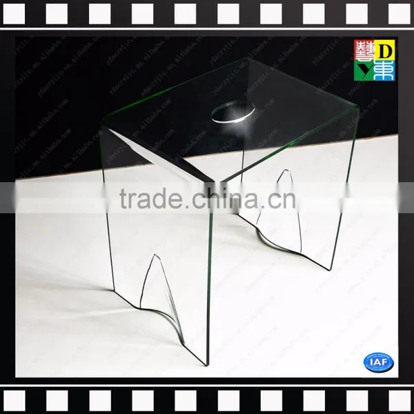 Hot Sale Bent Acrylic Coffee Table Living Room Center Table Clear End Table photo-2