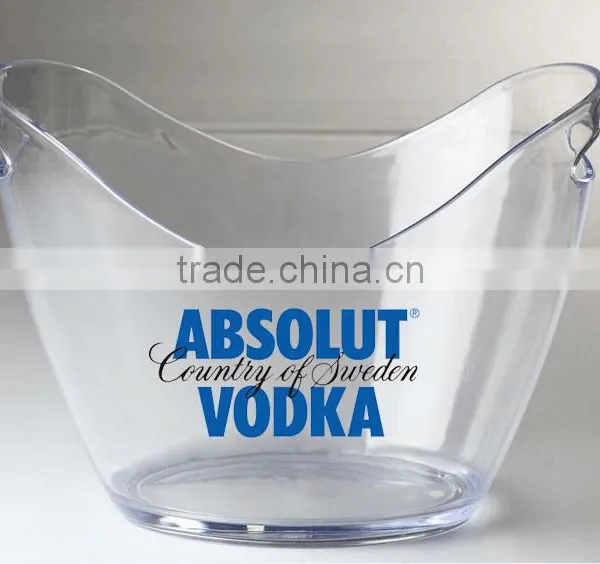 2017 Custom Made Plastic Grey Goose Absolut Vodka Ice Bucket Personalized With Logo photo-3