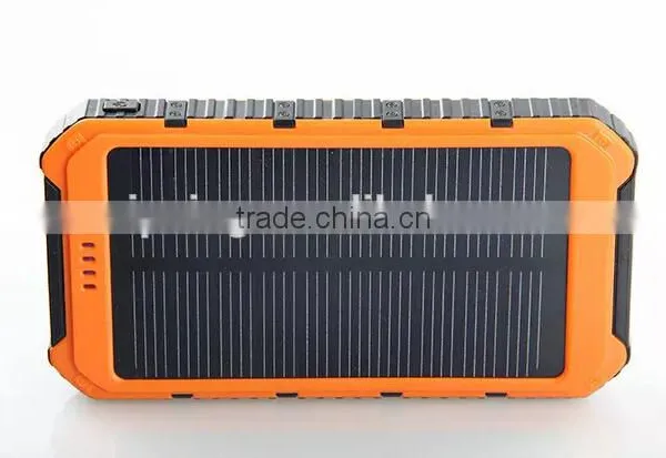 High Capacity Dual USB 20000mah Universal Solar Power Bank for Smart Phone photo-4