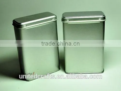 5 PCs of 50cc. EMPTY MINI PLAIN TEA METAL TIN BOX STORAGE NEW photo-4