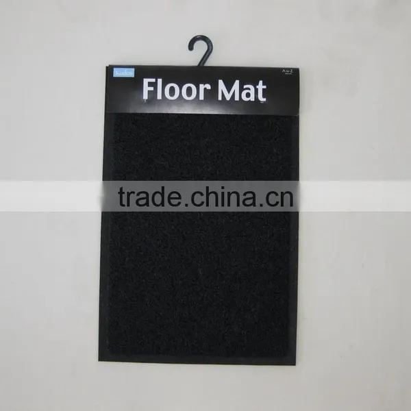 Black Polyester Choride Non-slip Durable Floor Mat photo-2