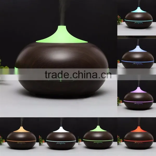 2017 New Trending Product 300ml Wood Grain Electric Aromatherapy Ultrasonic Aroma USB Essential Oil Diffuser photo-3