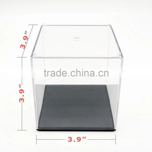 Clear Acrylic/Plastic Doll Box for Display Case Dustproof Tray Protection Cube 3.9"H photo-5