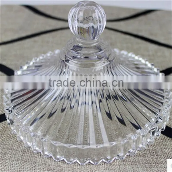 Candle Holder Decor Glass Candy Jar photo-5