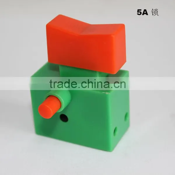 5A lock switch with lock