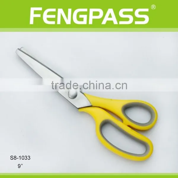 S8-1033 9" 2Cr13 Stainless Steel Blade With PP+TPR Plastic Handle Sewing Tool