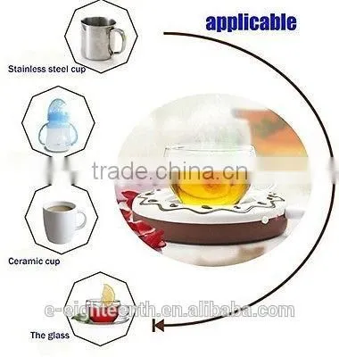 Multi Function Electric USB Cup Warmer With 4 Port Hub photo-2