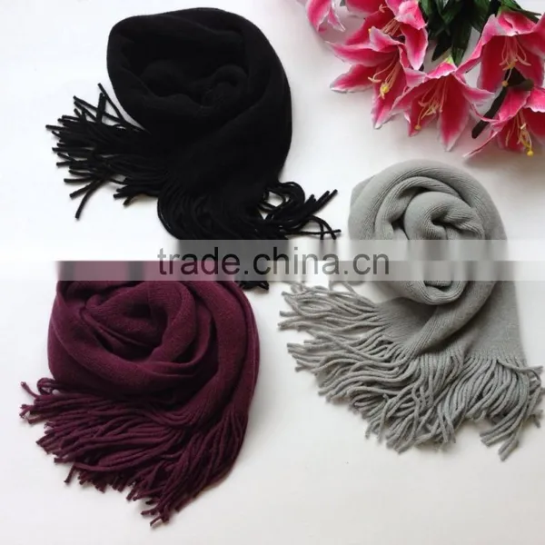 Factory Direct Sale Flat and Circle Computer Multicolor Stretch Knitted Scarf photo-2