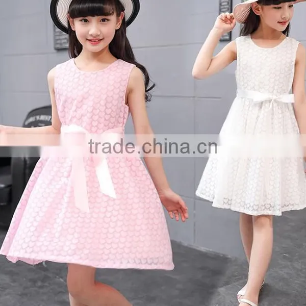 Zm35614a Fashion Kids Party Dresses New Model Girls Sleeveless Dress photo-6
