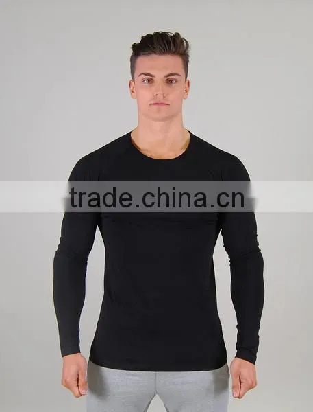 Mens Long Sleeve Gym Fitness t Shirts photo-2
