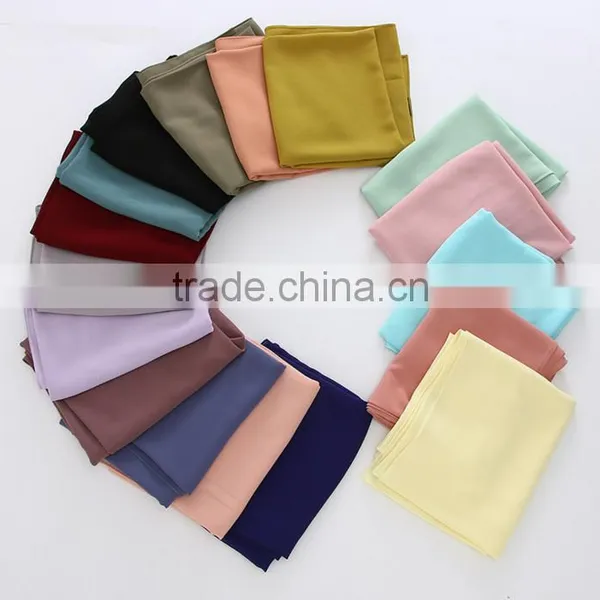 Muslim Scarf Pearl Chiffon Solid Color Long Towel Summer New National Customs of the Hui Multi-color photo-4