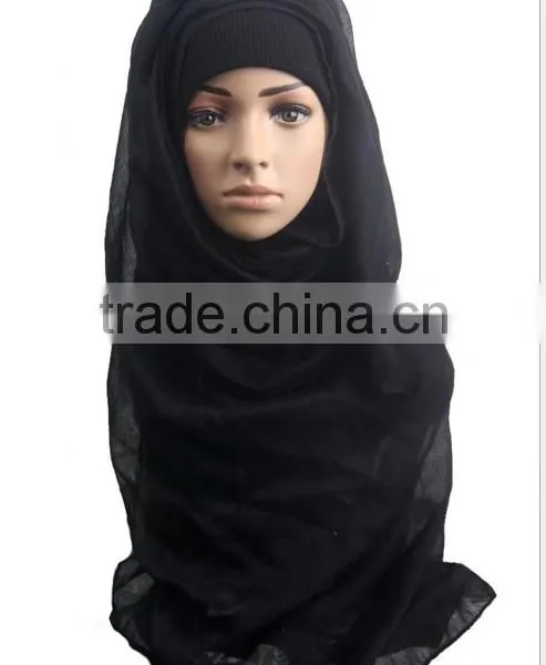 Muslim Pure Color Bag Towel Europe and the United States Fashion Super Large Cap Cover Scarf Scarf photo-2