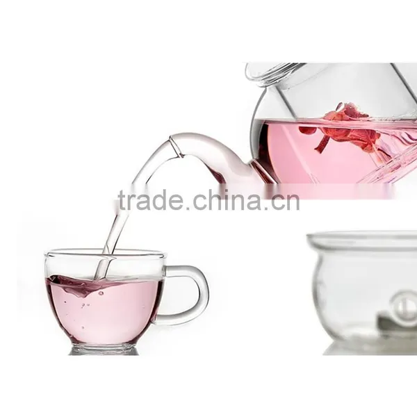 High Quality Heat Resistant Glass Teapot With Infuser Coffee Tea Leaf Herbal 350ML/600ML/800ML1000ML photo-4