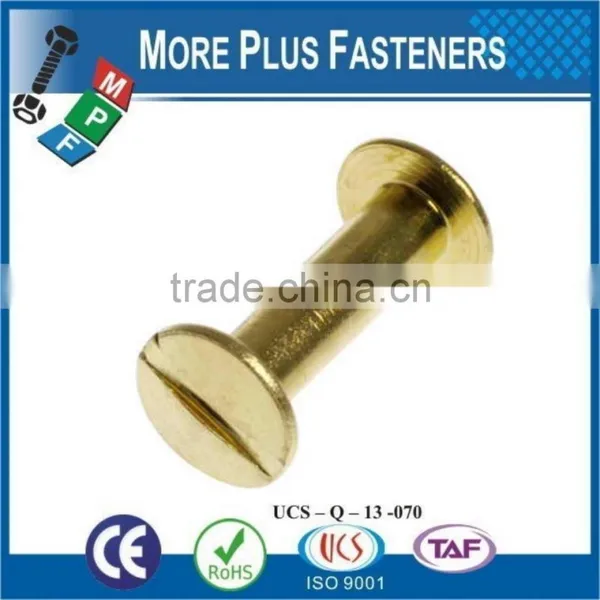 Made in Taiwan Golden Color Binding Screw photo-6