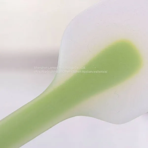 Heat Resistant Transparent Spatula Knife Shape Silicone Spatula photo-2