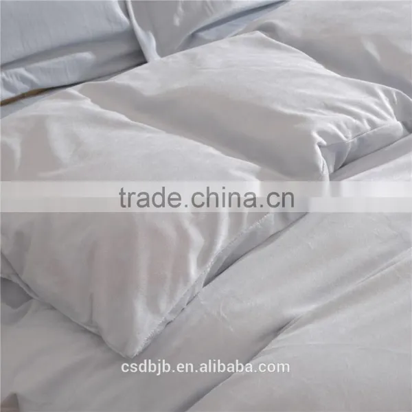 2017 NEW DESIGN SUPER SOFT MICROFIBER LIGHT GRAY 4PCS BEDDING SET photo-3