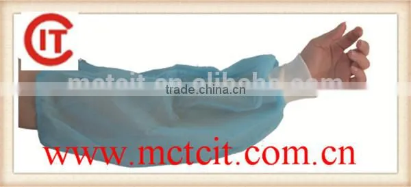 Nonwoven PP knitted cuff arm sleeve /sleeve cover