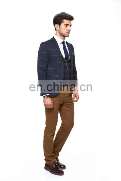 Two Buttons Slim Fit Men Suit (3 Pieces) photo-3