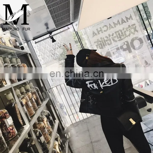 Latest Fashion Custom Black Winter Cheap Leather Jackets Women Leather Jacket Wholesale photo-2