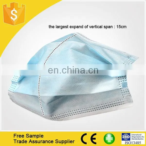 Non Woven Face Mask Disposable pp 3ply Surgical Mask With CE/ISO/FDA Certification