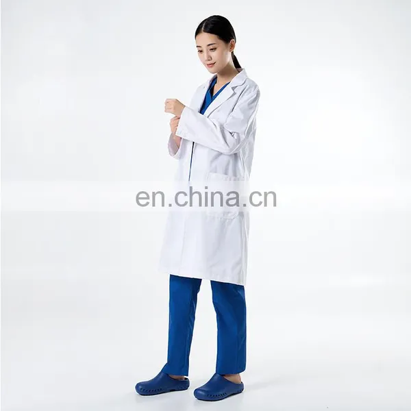 White Women's 65%polyester 35%cotton Lab Coat photo-2