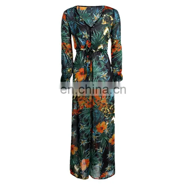 Hot Fashion Ladies Long Sleeve Fancy Maxi Dress photo-3