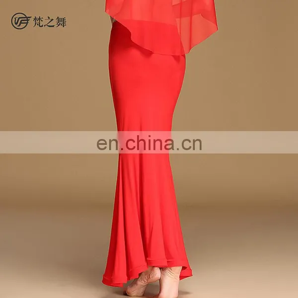 Q-6058 Arabic Long Circle Modal Women Belly Dance Skirt photo-5