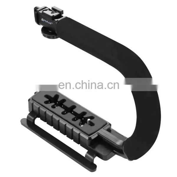 Shape Portable Handheld DV Bracket Stabilizer + Video Microphone Kit With Cold Shoe Tripod Head for All SLR Cameras photo-6