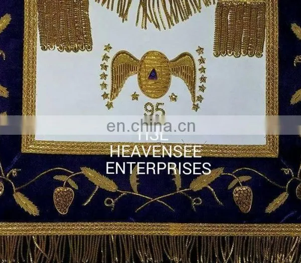 SCOTTISH RITE 95TH DEGREE APRON PURPLE HIGH QUALITY photo-2