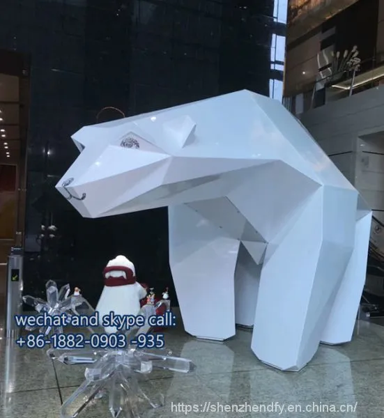 Grinding / Polishing Stainless Steel Flame Sculpture Large Stainless Steel Sculpture
