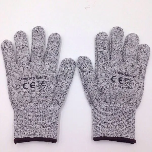 Anti Cut Level 5 Food Grade HPPE Cut Resistant Gloves With EN388 4543C photo-5