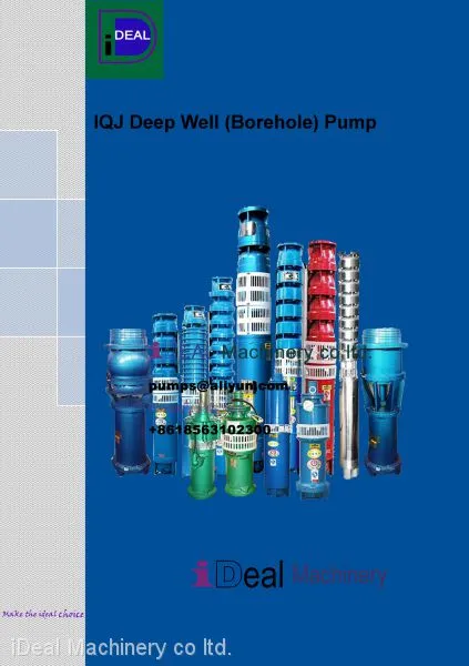 8. IQJ Deep Well Pump IDeal Machinery