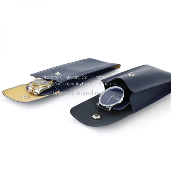 PU Leather Watch Jewelry Bag Simple Portable Watch Storage Bag Can be Customized With LOGO photo-3