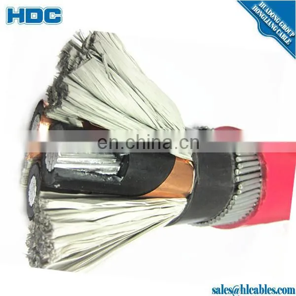 11kV Electric Power Cable Size Copper / Aluminum Conductor XLPE Insulated 3 Core 95mm2 Cable Factory photo-5