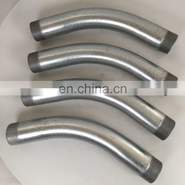 Hot Dip Galvanized Conduit Bends All Thread Pipe Elbow ul Listed Universal Rigid Tube Fittings photo-2