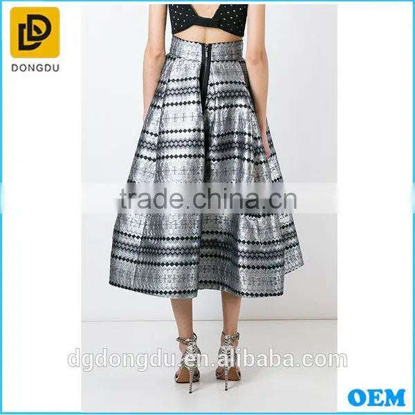 Clothing Factory for Maxi Long Plaid Skirts 2016 photo-2