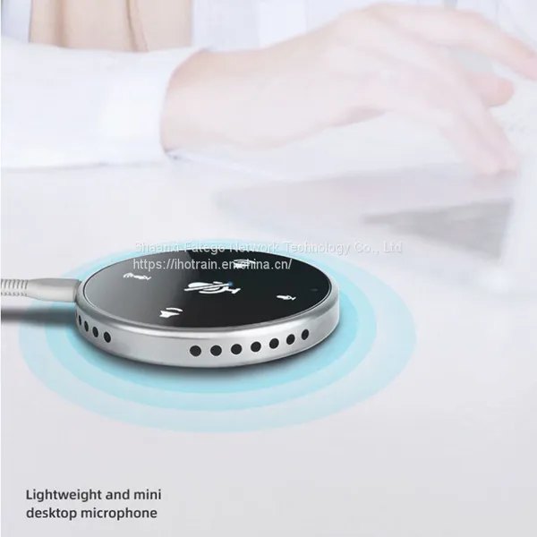 Hotrain FX202U USB Touch Screen Mini Desktop Omnidirectional Conference Microphone Speaker photo-5