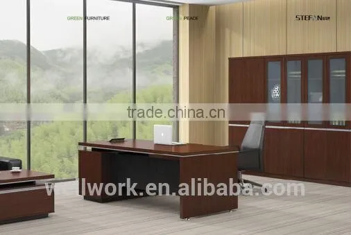 WORKWELL Wooden Executive Office Table With Side Table S4-258B Quality Choice photo-2