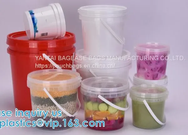 Plastic PP Bucket Various Colors Sizes Paint Bucket BARREL PLASTIC PAIL Packaging Bucket photo-2